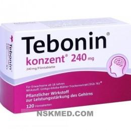 Тебонин (TEBONIN) konzent 240 mg Filmtabletten 120 St