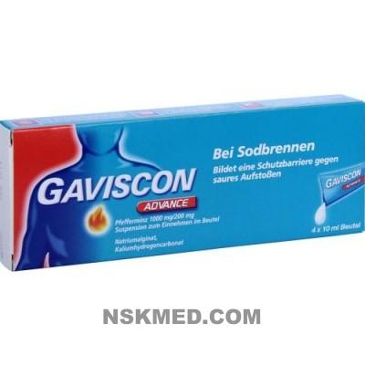 GAVISCON Advance Pfefferminz Suspension 4X10 ml