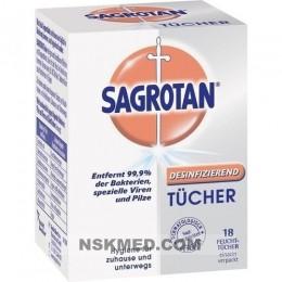 Сагротан средство для дезинфекции (SAGROTAN Desinfektionstücher) 18 St