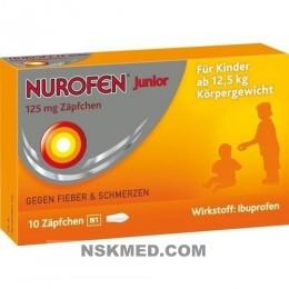 Нурофен Юниор суппозитории (NUROFEN Junior) 125 mg Zäpfchen 10 St