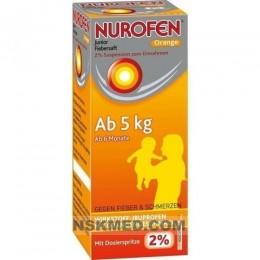 Нурофен Юниор сироп от лихорадки апельсиновый (NUROFEN Junior) Fiebersaft Orange 2% 100 ml