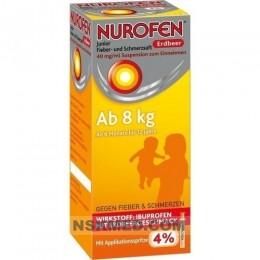 Нурофен Юниор сироп от лихорадки (NUROFEN Junior) Fieber-u.Schmerzsaft Erdbe.40 mg/ml 100 ml