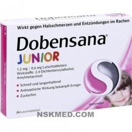 Добенсана детский 1,2 мг/0,6 мг пастилки для горла (DOBENSANA Junior 1,2 mg/0,6 mg Lutschtabletten) 24 St