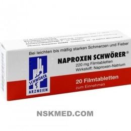 Напроксен таблетки (NAPROXEN) Schwörer Filmtabletten 20 St