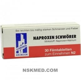 Напроксен таблетки (NAPROXEN) Schwörer Filmtabletten 30 St