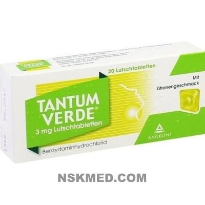 TANTUM VERDE 3 mg Lutschtabl.m.Zitronengeschmack 20 St